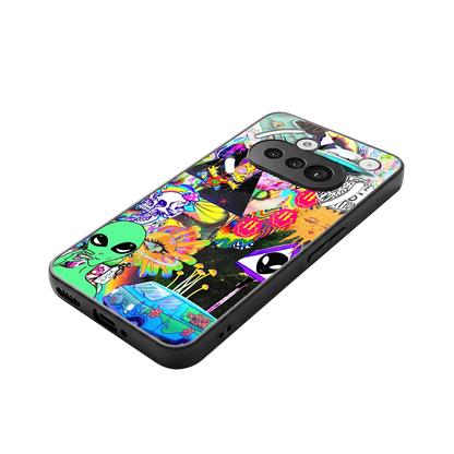 Alien Escape stylish phone case for nothing phone 3a | glossy glass and slim fit