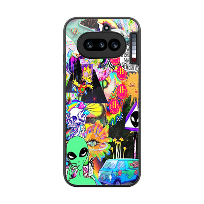 Alien Escape back phone cover | glass case for nothing phone 4a
