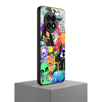 Alien Escape oneplus 13r mobile cover | shockproof glass phone case