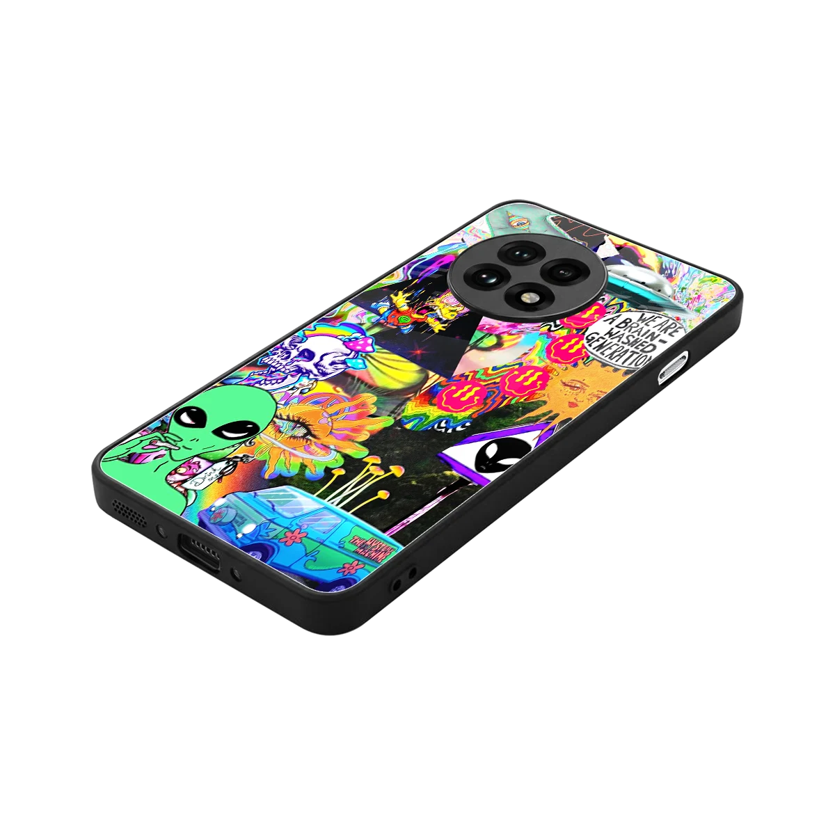 Alien Escape stylish phone case for oneplus 13r | glossy glass and slim fit