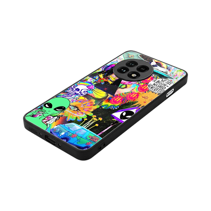Alien Escape stylish phone case for oneplus 13r | glossy glass and slim fit