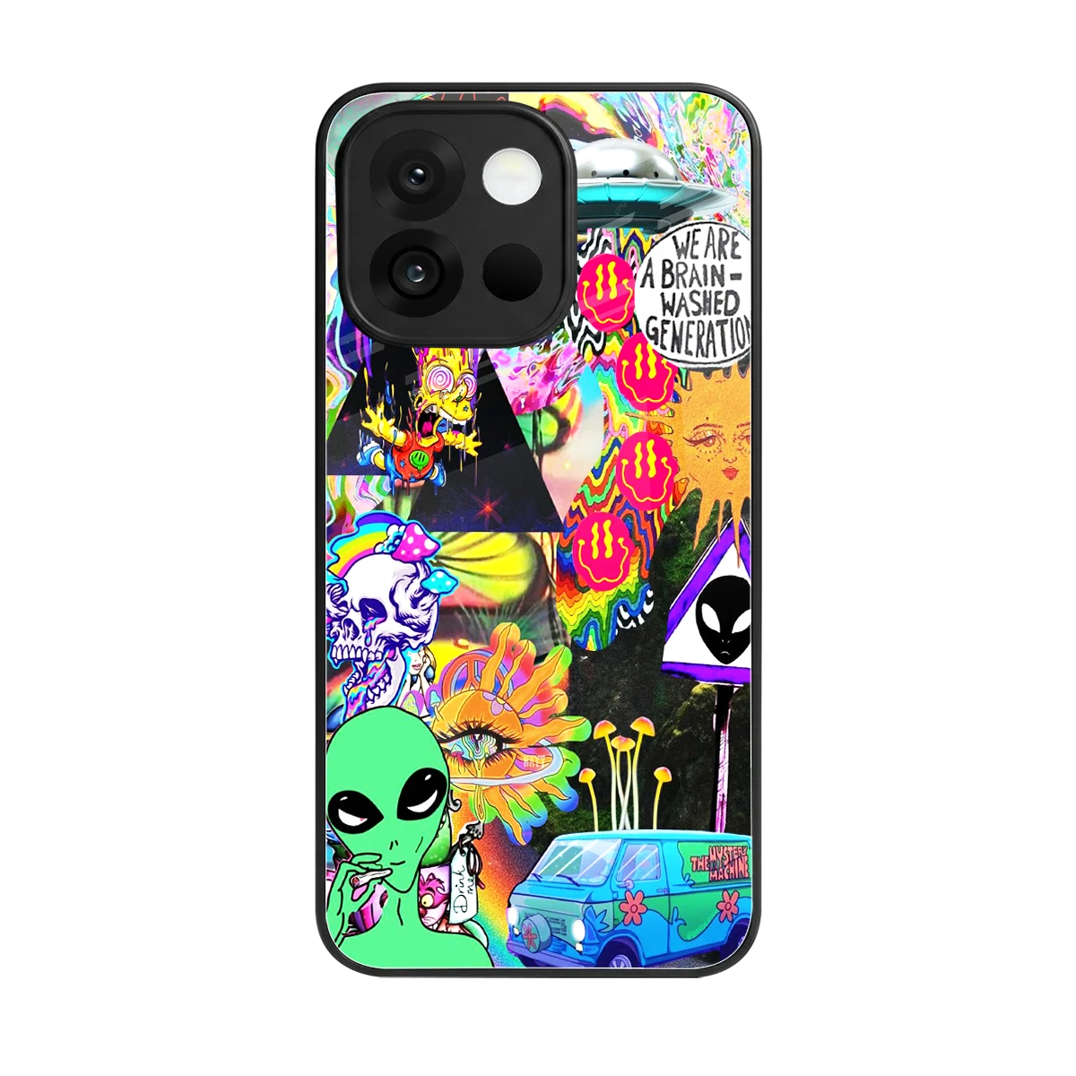 Alien Escape back phone cover | glass case for oneplus 13s