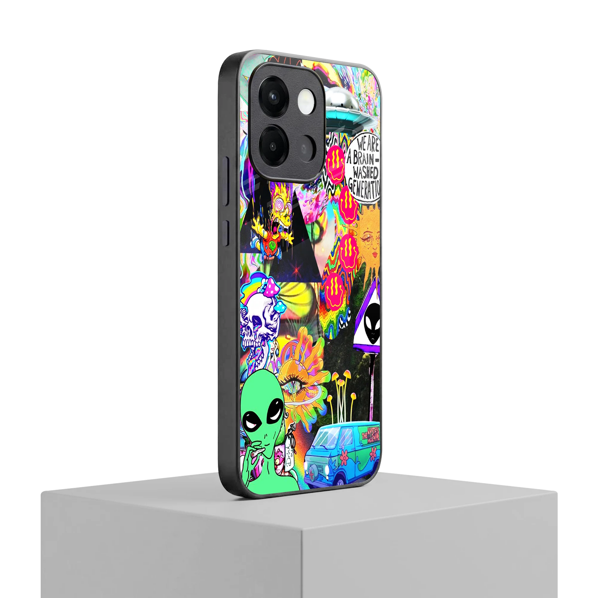 Alien Escape oneplus 13s mobile cover | shockproof glass phone case