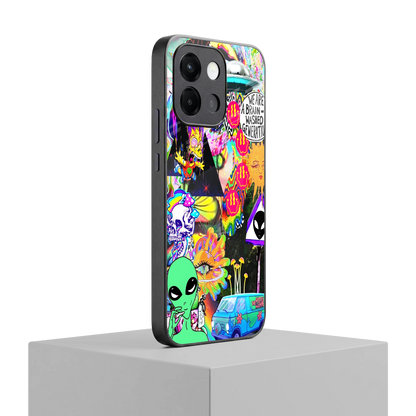 Alien Escape oneplus 13s mobile cover | shockproof glass phone case