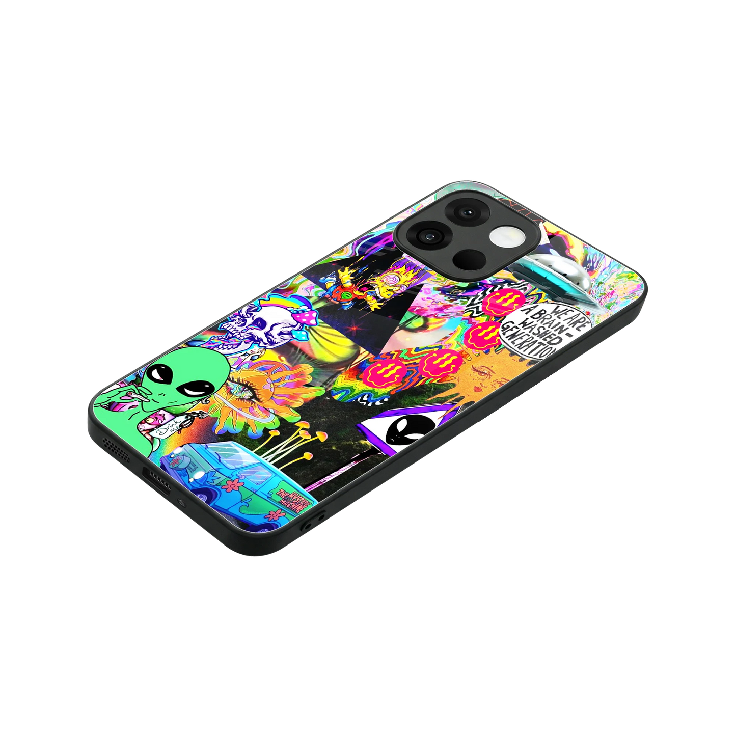 Alien Escape stylish phone case for oneplus 13s | glossy glass and slim fit
