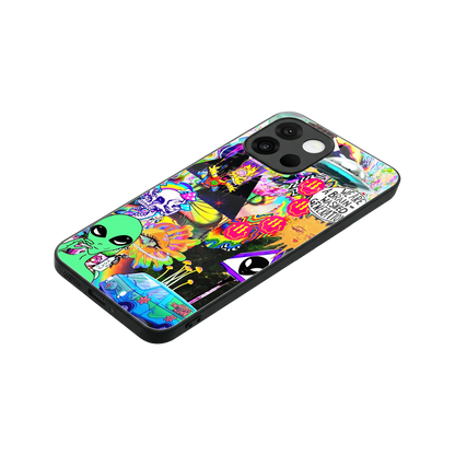 Alien Escape stylish phone case for oneplus 13s | glossy glass and slim fit