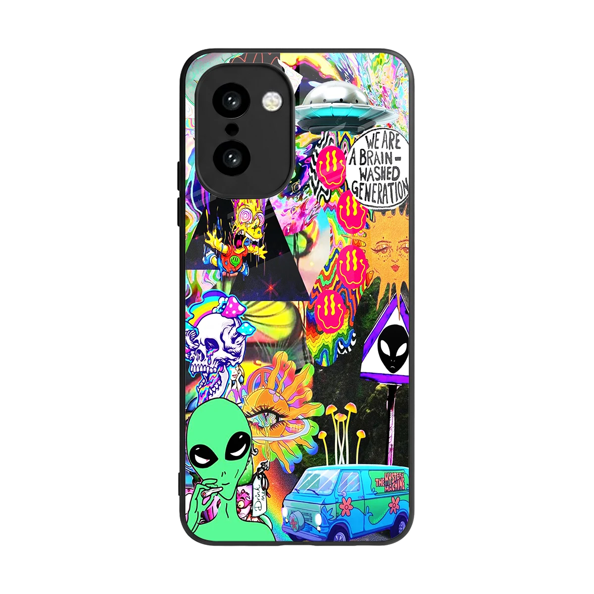 Alien Escape back phone cover | glass case for oneplus 15r