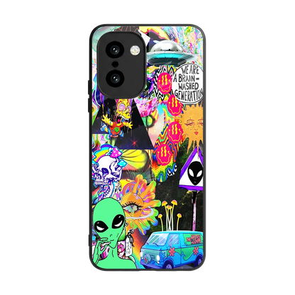 Alien Escape back phone cover | glass case for oneplus 15r