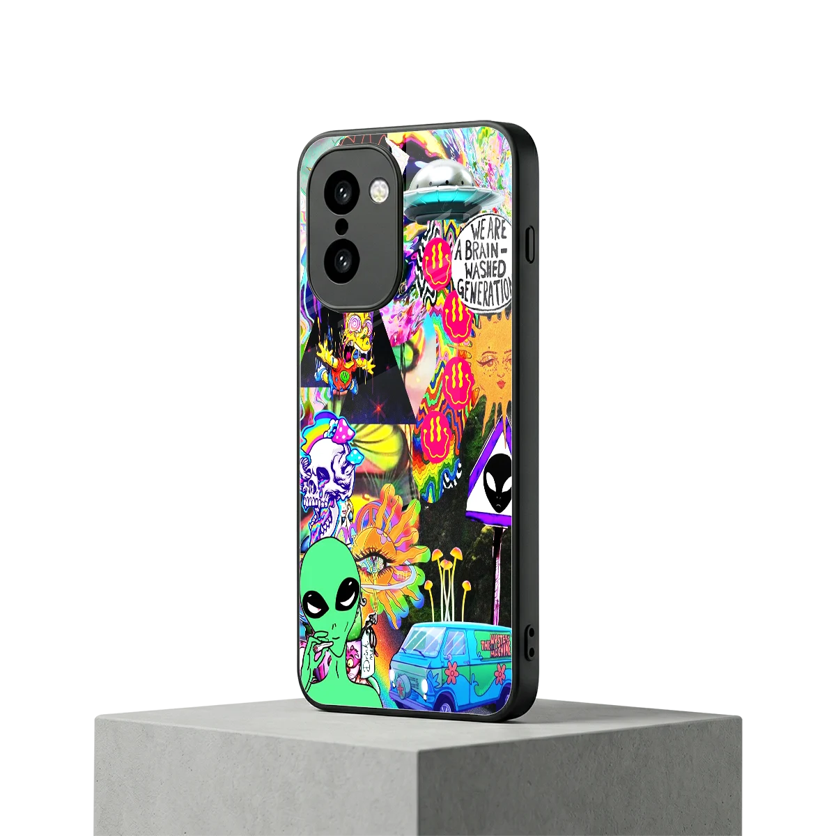 Alien Escape oneplus 15r mobile cover | shockproof glass phone case