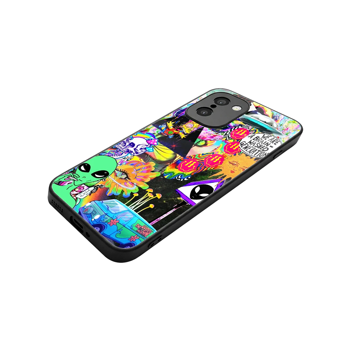 Alien Escape stylish phone case for oneplus 15r | glossy glass and slim fit