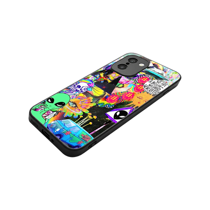 Alien Escape stylish phone case for oneplus 15r | glossy glass and slim fit