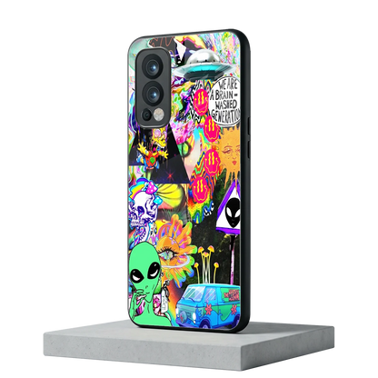 Alien Escape oneplus nord 2 mobile cover | shockproof glass phone case