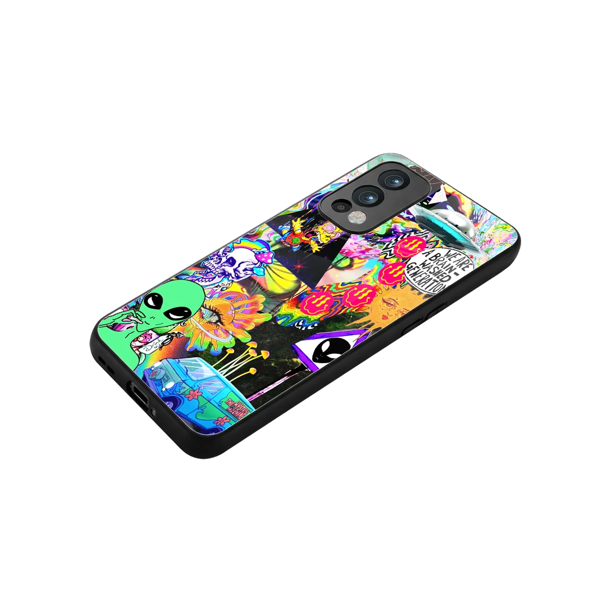 Alien Escape stylish phone case for oneplus nord 2 | glossy glass and slim fit