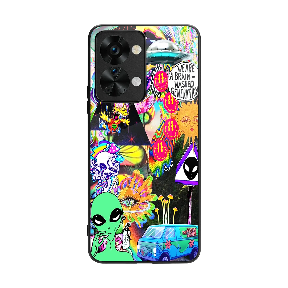 Alien Escape back phone cover | glass case for oneplus nord 2t
