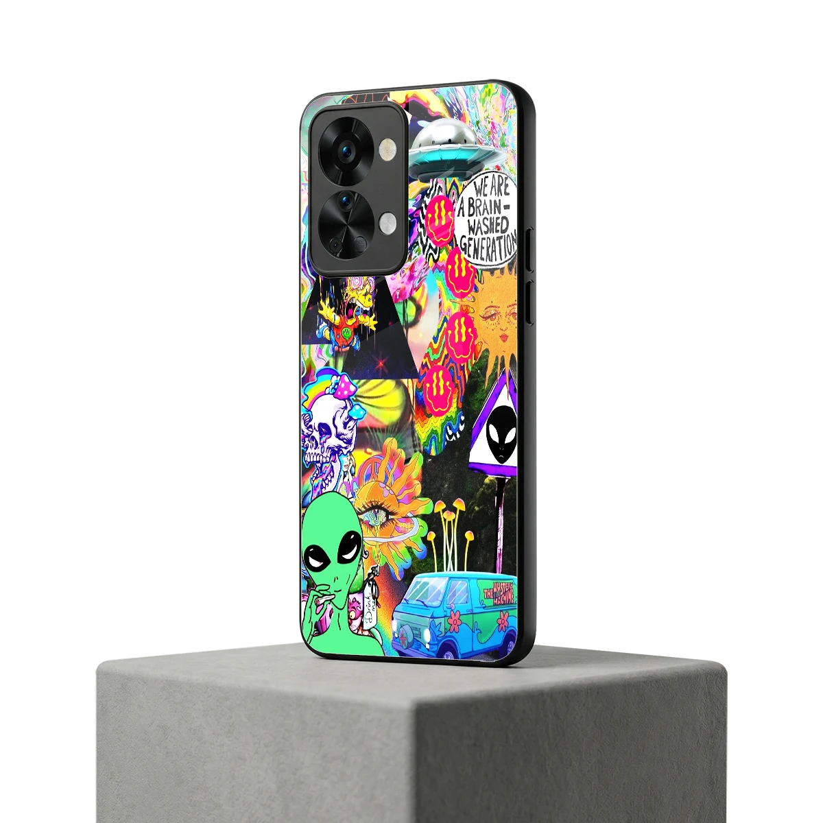 Alien Escape oneplus nord 2t mobile cover | shockproof glass phone case