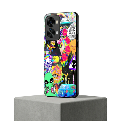 Alien Escape oneplus nord 2t mobile cover | shockproof glass phone case