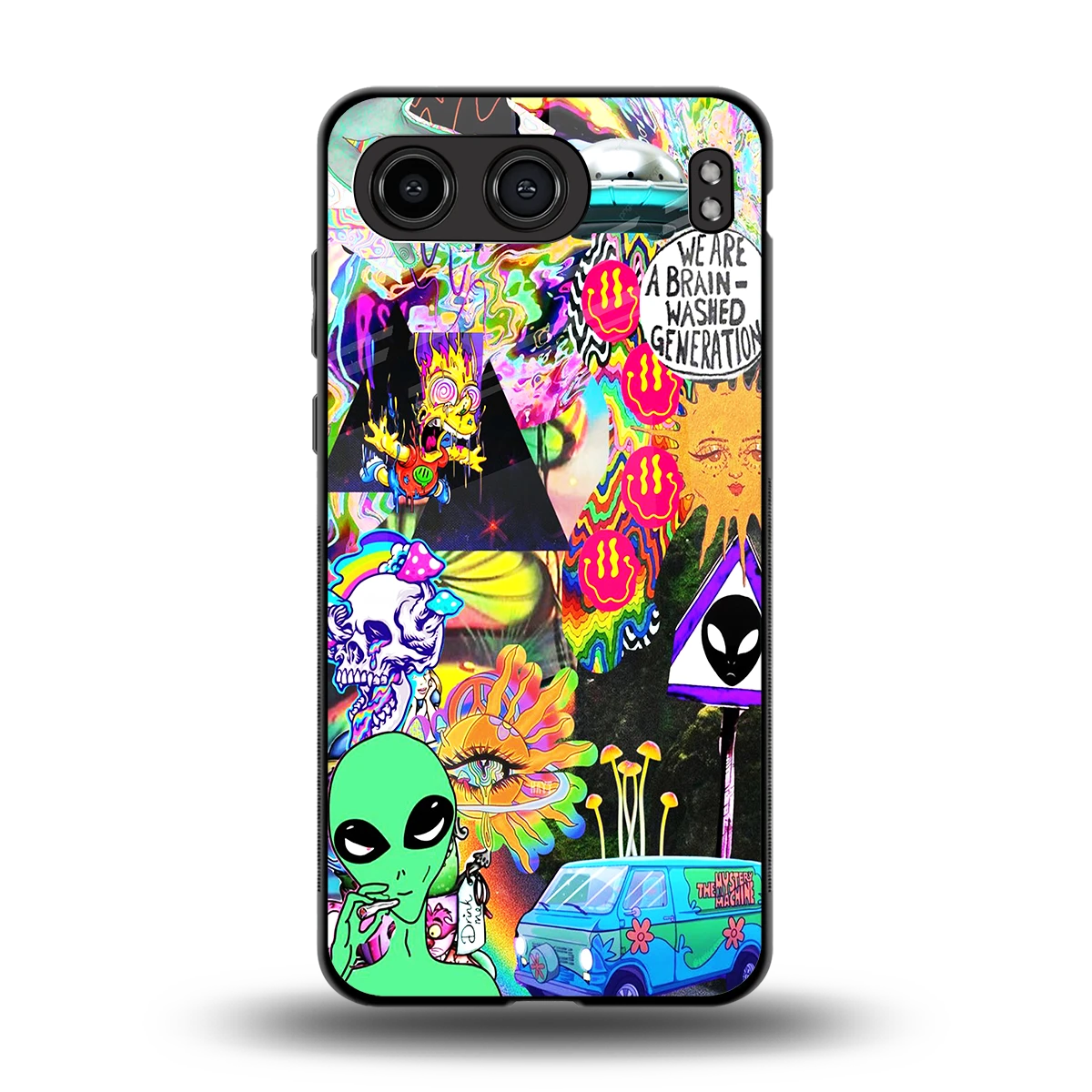 Alien Escape back phone cover | glass case for oneplus nord 4