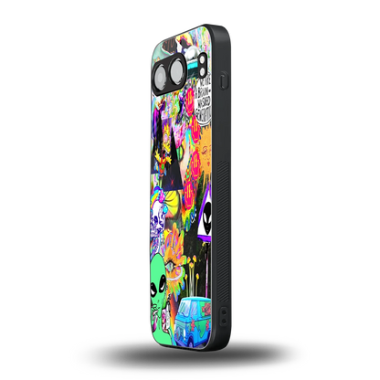 Alien Escape oneplus nord 4 mobile cover | shockproof glass phone case