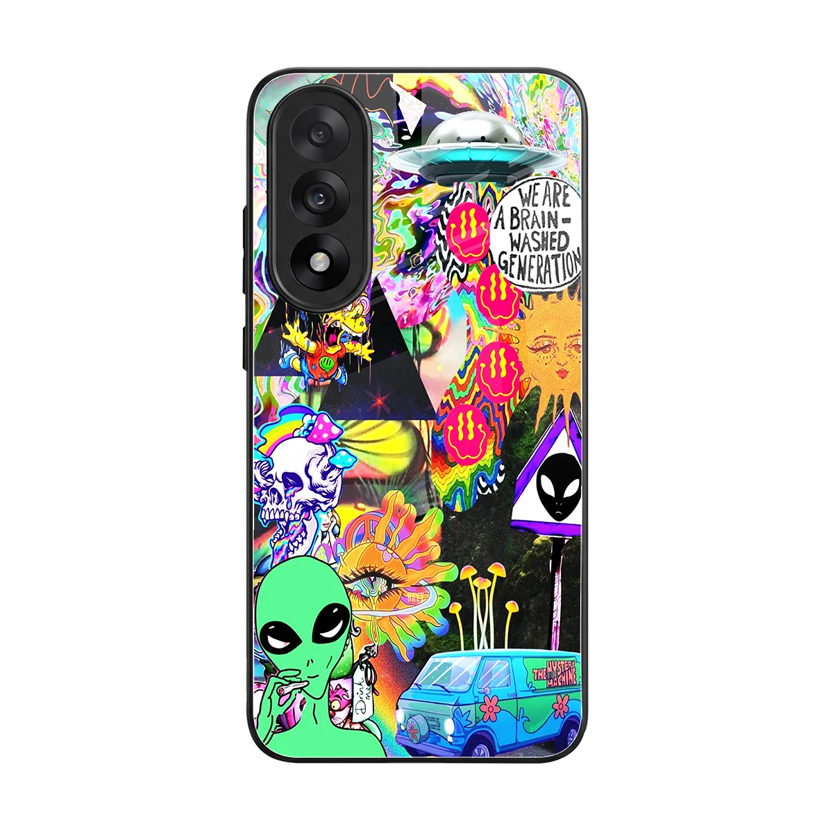 Alien Escape back phone cover | glass case for oneplus nord 5