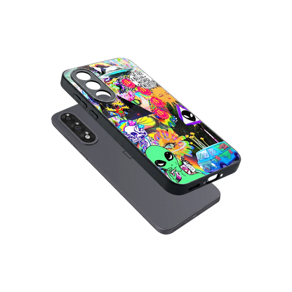 Alien Escape sleek oneplus nord 5 cover with tempered glass back and TPU edges