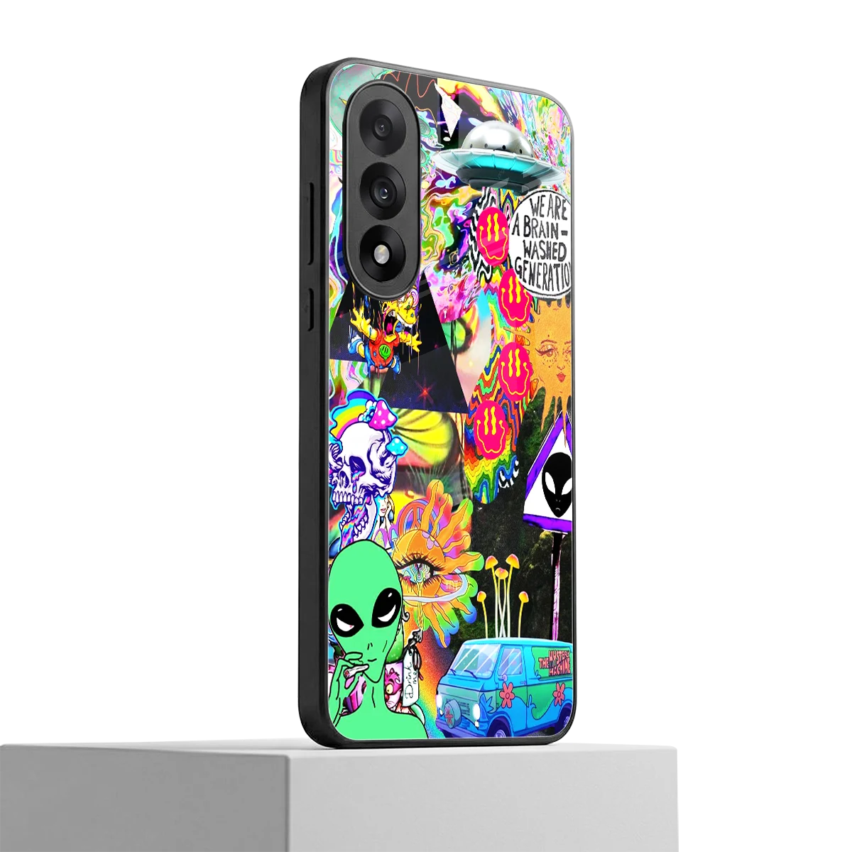 Alien Escape oneplus nord 5 mobile cover | shockproof glass phone case