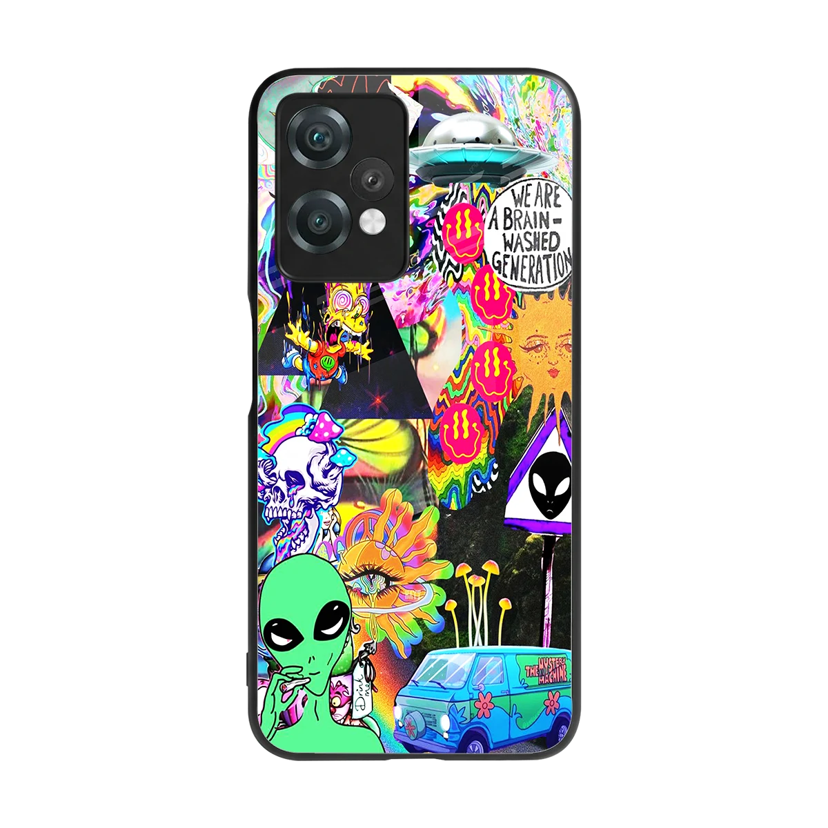 Alien Escape back phone cover | glass case for oneplus nord ce 2 lite