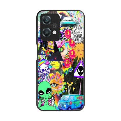 Alien Escape back phone cover | glass case for oneplus nord ce 2 lite