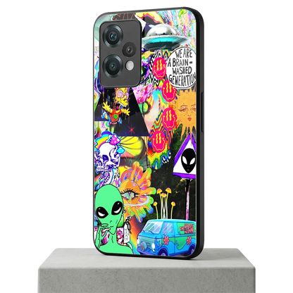 Alien Escape oneplus nord ce 2 lite mobile cover | shockproof glass phone case