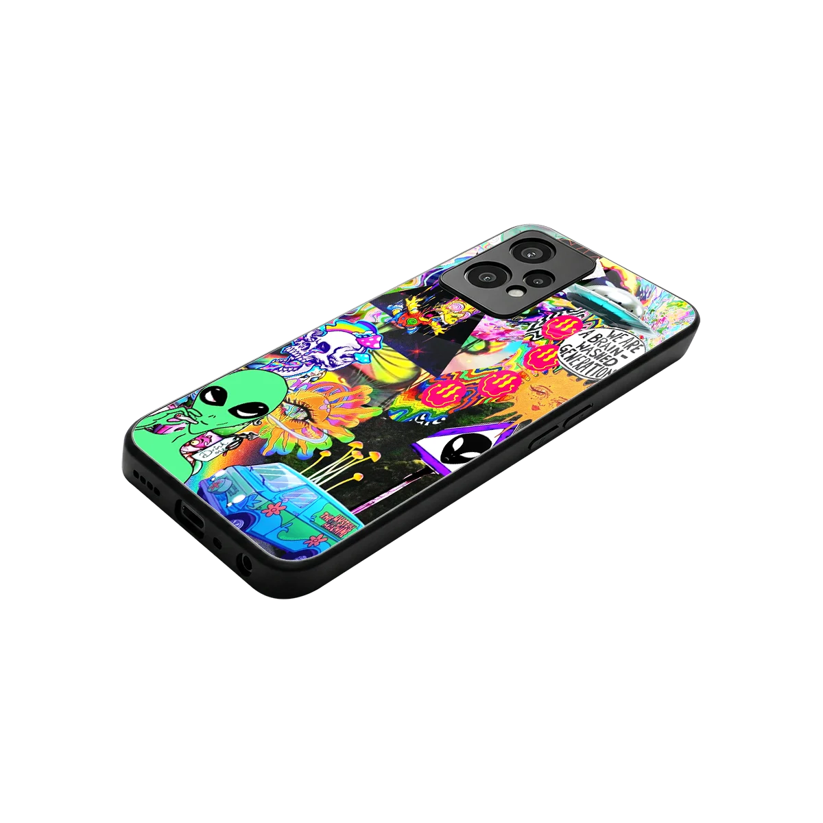 Alien Escape stylish phone case for oneplus nord ce 2 lite | glossy glass and slim fit