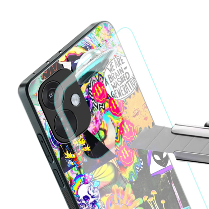 Alien Escape stylish phone case for oneplus nord ce 3 | glossy glass and slim fit