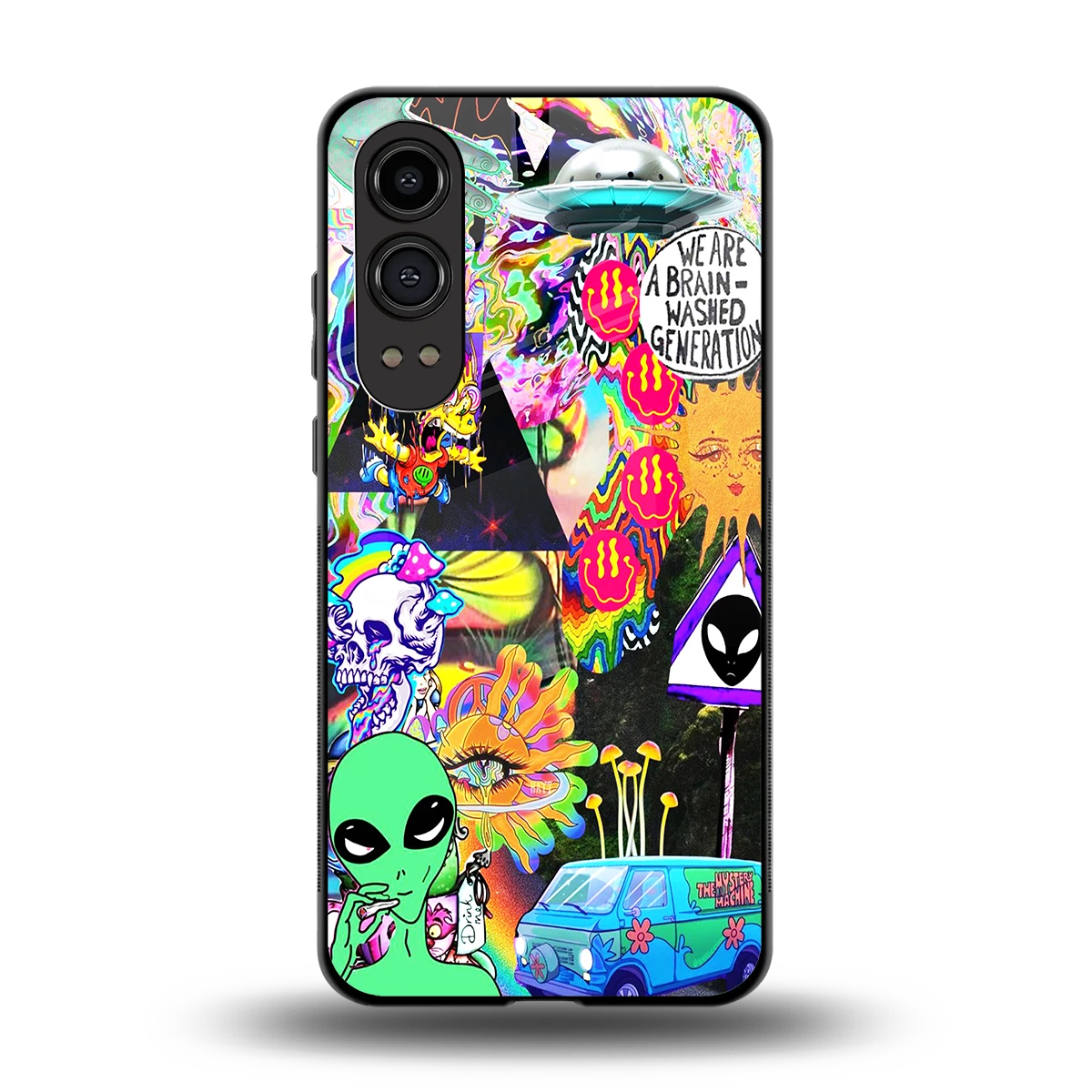 Alien Escape back phone cover | glass case for oneplus nord ce 4 lite