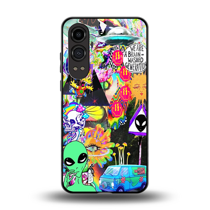 Alien Escape back phone cover | glass case for oneplus nord ce 4 lite