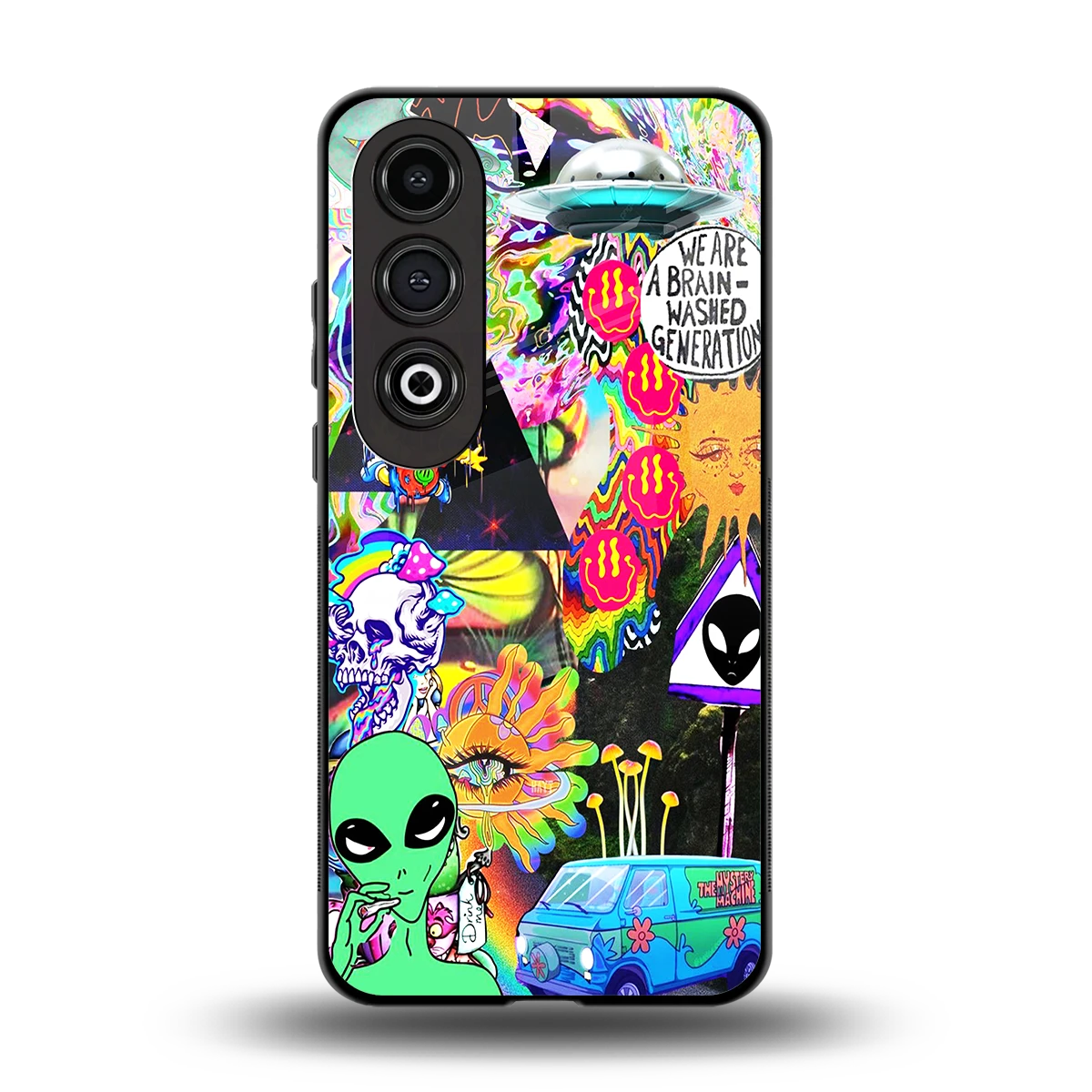 Alien Escape back phone cover | glass case for oneplus nord ce 4