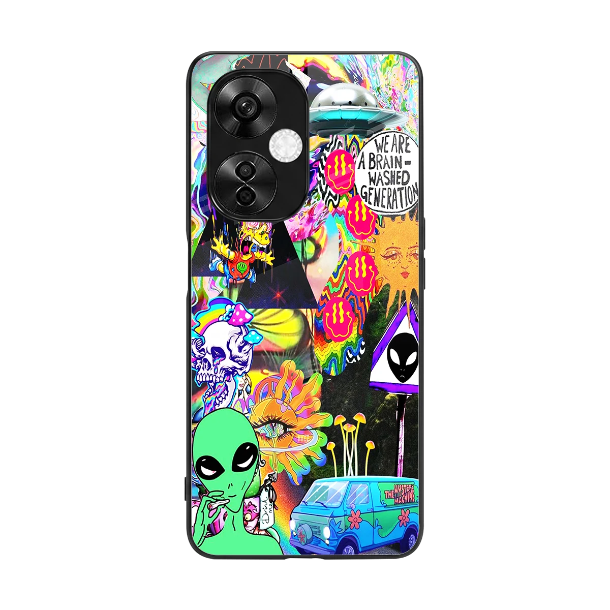 Alien Escape back phone cover | glass case for oneplus nord ce 3 lite