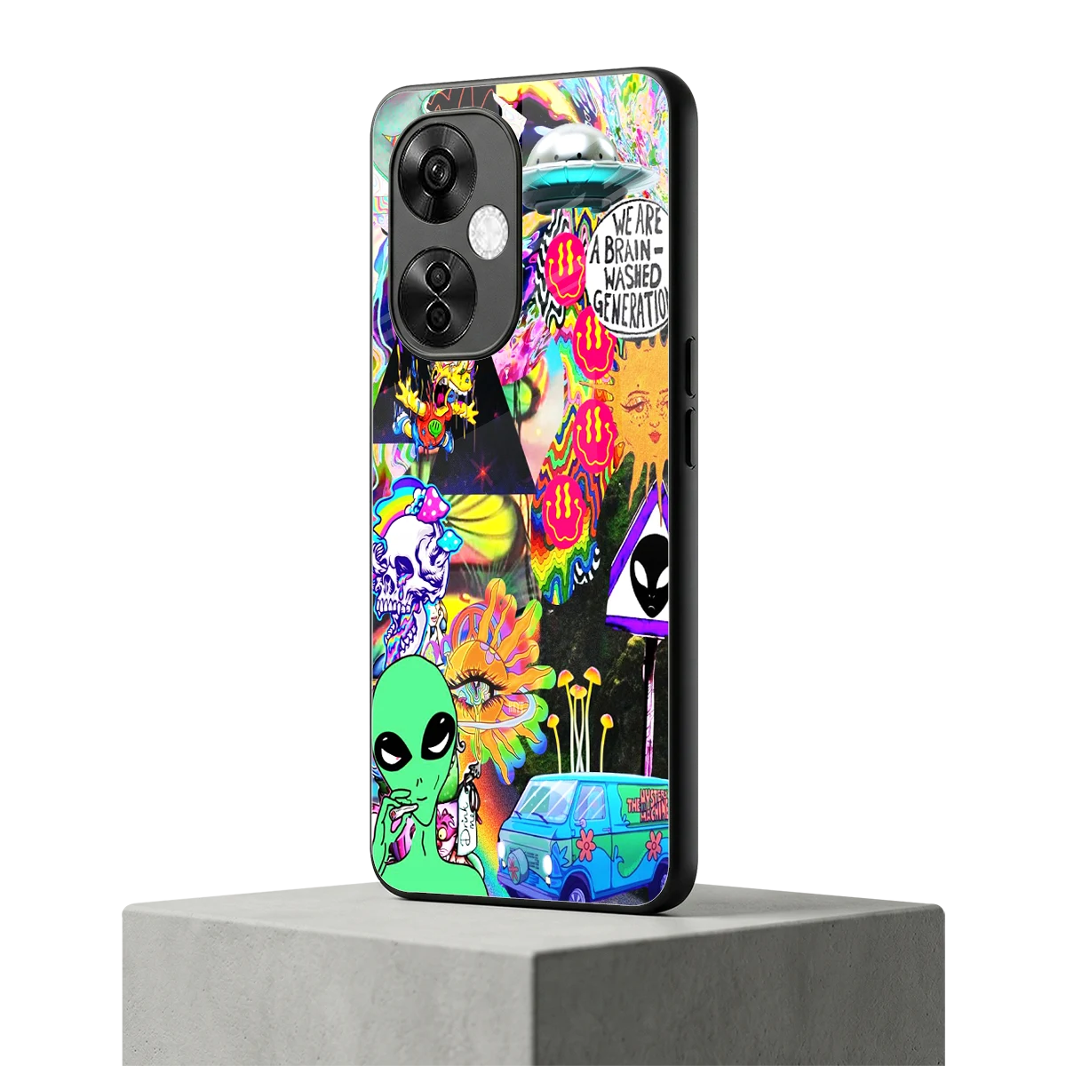 Alien Escape oneplus nord ce 3 lite mobile cover | shockproof glass phone case