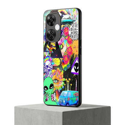 Alien Escape oneplus nord ce 3 lite mobile cover | shockproof glass phone case