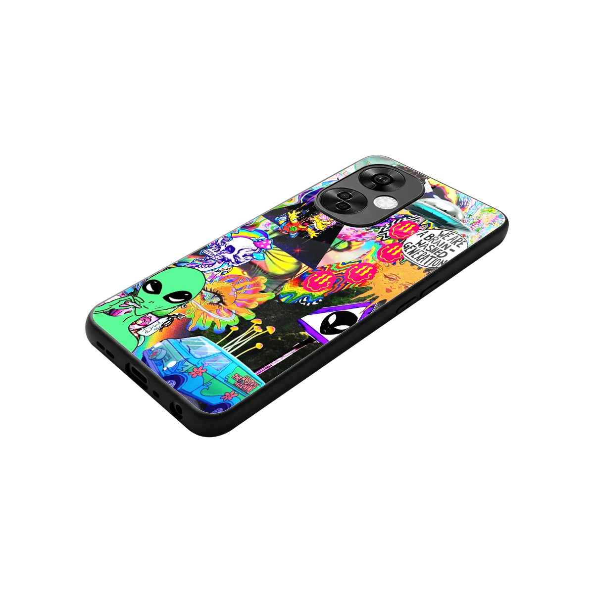 Alien Escape stylish phone case for oneplus nord ce 3 lite | glossy glass and slim fit