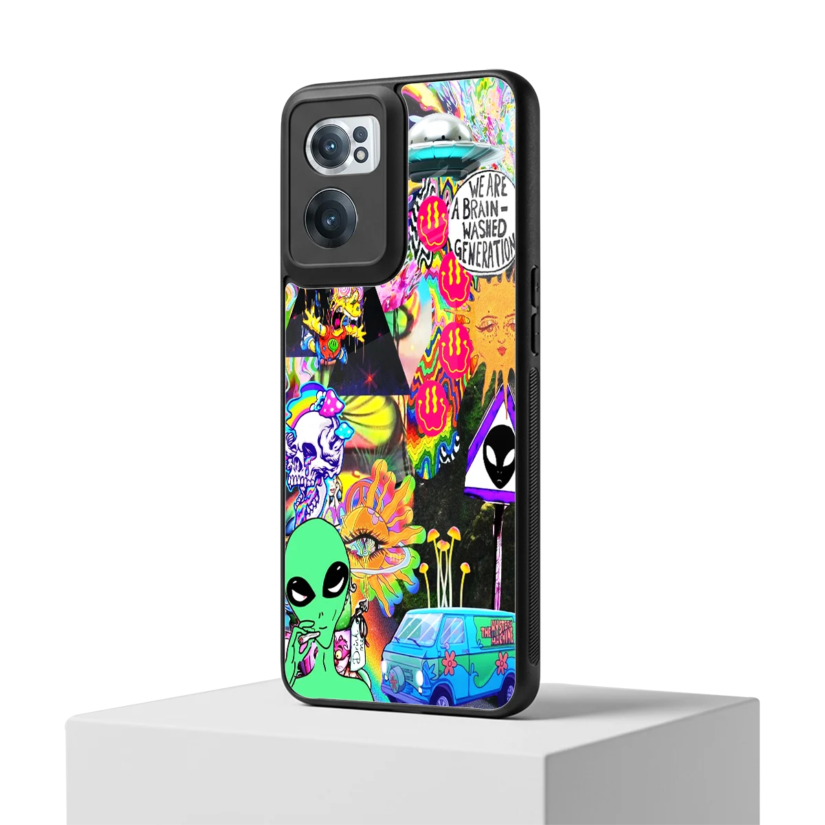 Alien Escape oneplus nord ce 2 mobile cover | shockproof glass phone case