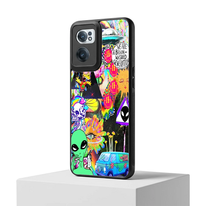 Alien Escape oneplus nord ce 2 mobile cover | shockproof glass phone case
