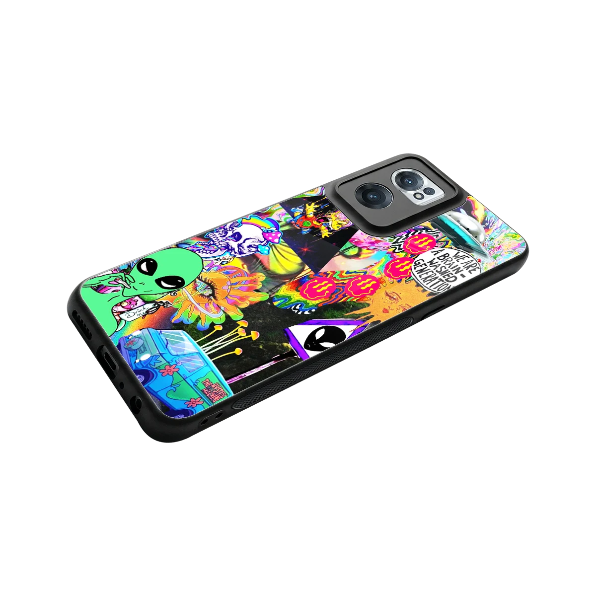 Alien Escape stylish phone case for oneplus nord ce 2 | glossy glass and slim fit