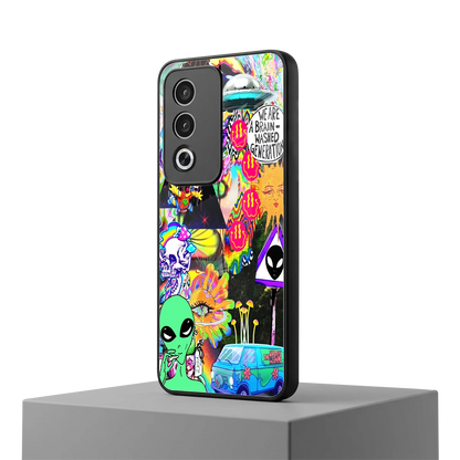 Alien Escape oppo a3 pro mobile cover | shockproof glass phone case