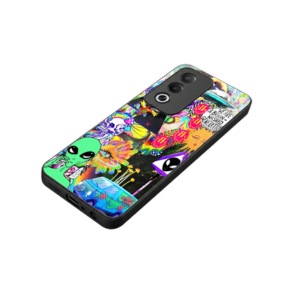 Alien Escape stylish phone case for oppo a3 pro | glossy glass and slim fit