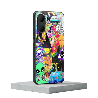 Alien Escape oppo a5x 5g mobile cover | shockproof glass phone case