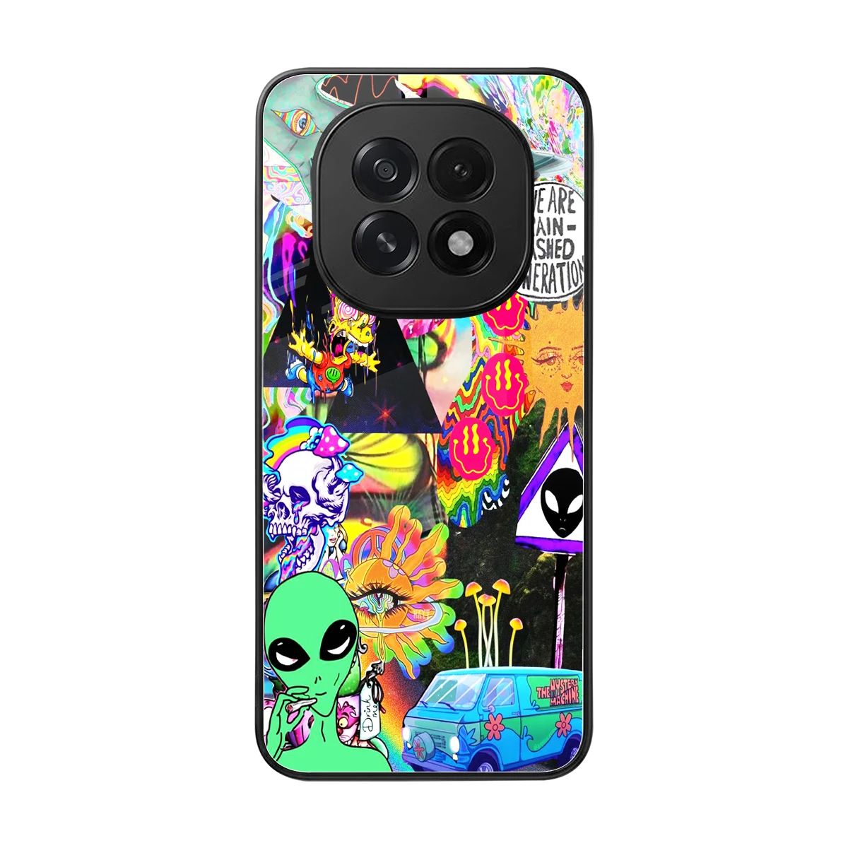 Alien Escape back phone cover | glass case for oppo f29 5g
