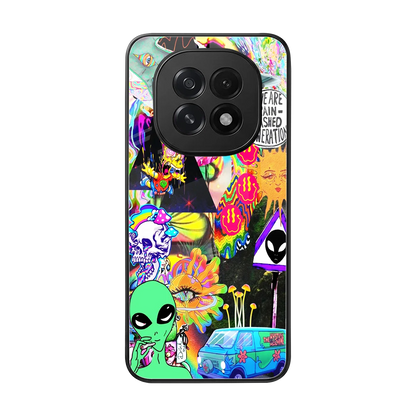 Alien Escape back phone cover | glass case for oppo f29 5g