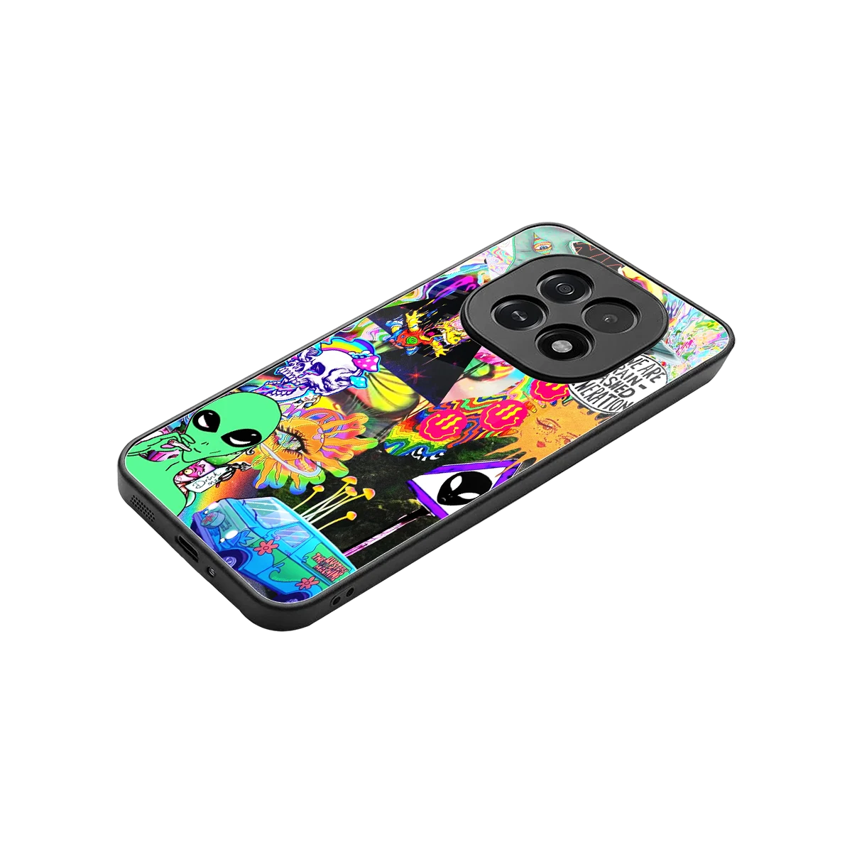Alien Escape stylish phone case for oppo f29 5g | glossy glass and slim fit
