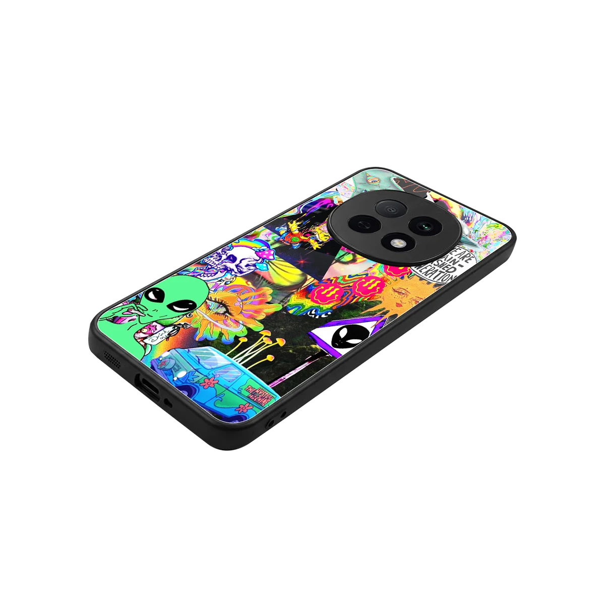Alien Escape stylish phone case for oppo f29 pro 5g | glossy glass and slim fit