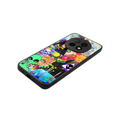 Alien Escape stylish phone case for oppo f29 pro 5g | glossy glass and slim fit