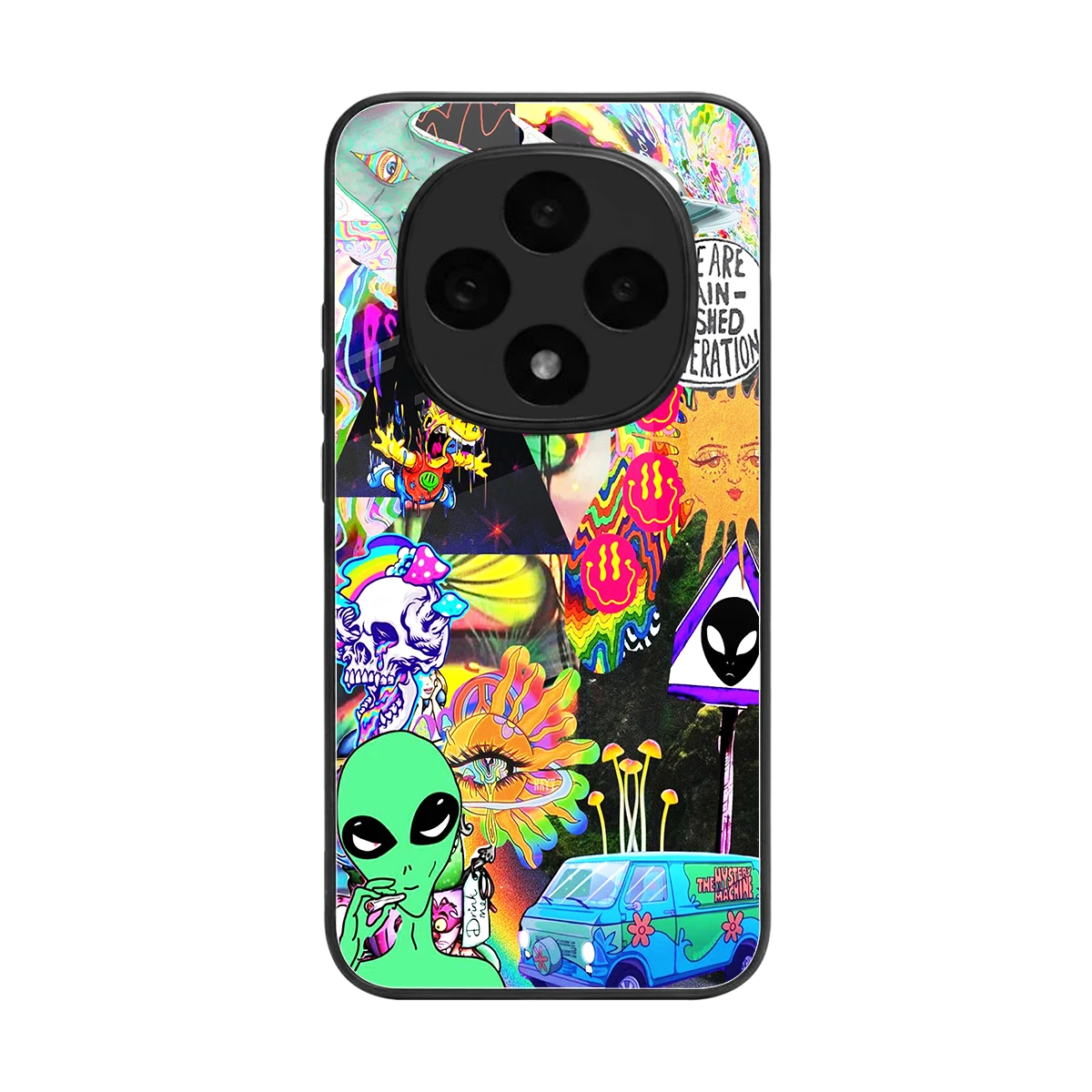 Alien Escape back phone cover | glass case for oppo f31 pro 5g