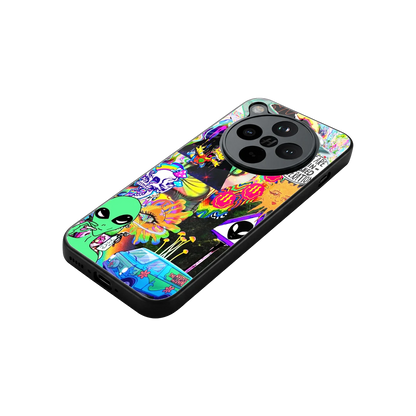 Alien Escape stylish phone case for oppo find x8 | glossy glass and slim fit